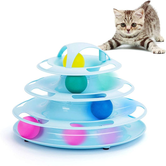 4-Layer Turntable Pet Cat Toy