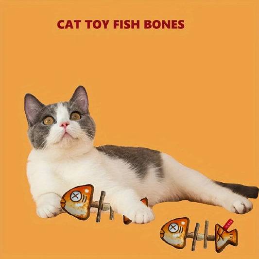 Cat Fishbone Toy