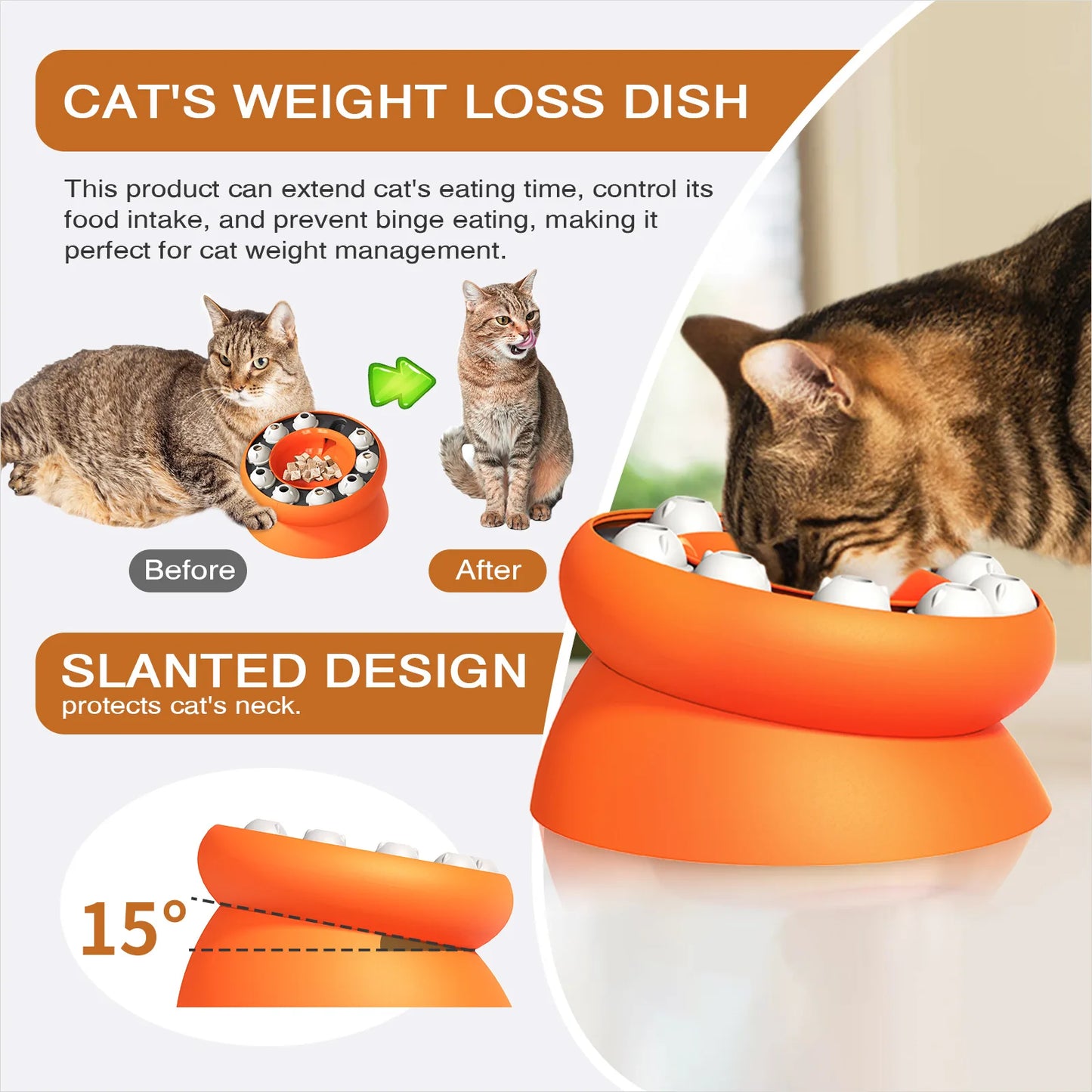 Cat Bowl Puzzle Toy