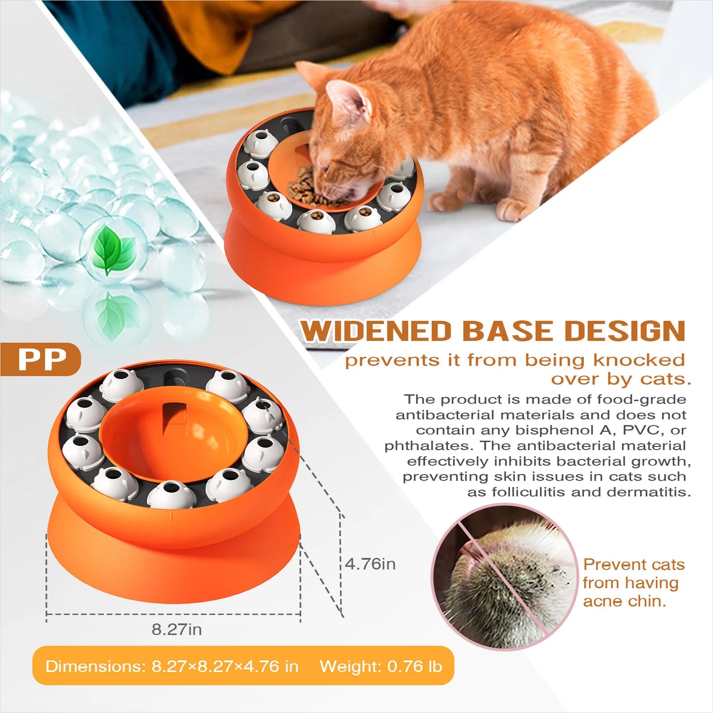 Cat Bowl Puzzle Toy